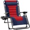 Best Choice Products Oversized Padded Zero Gravity Chair, Folding Outdoor Patio Recliner w/ Side Tray